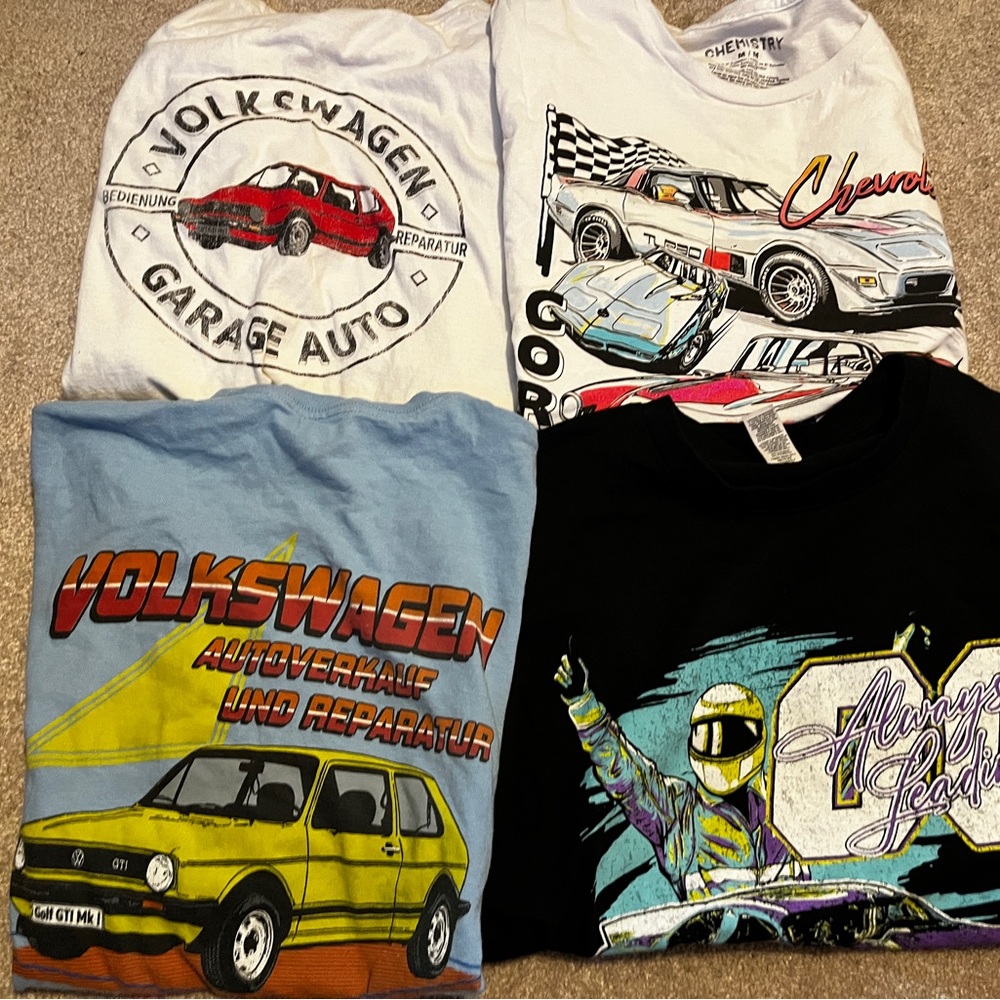 group of men’s t shirts